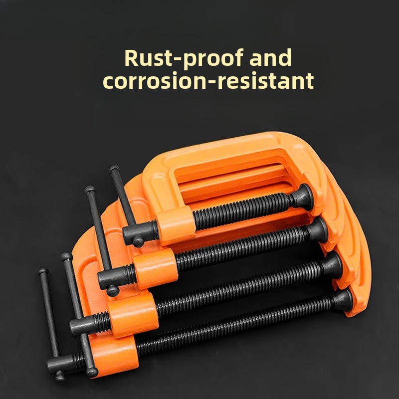 Woodworking Hardware - แคลมป์อเนกประสงค์สำหรับงานไม้ ปรับแรงกดได้ 0-150 มม. แคลมป์วีส์แบบตั้งโต๊ะ เครื่องมือช่าง