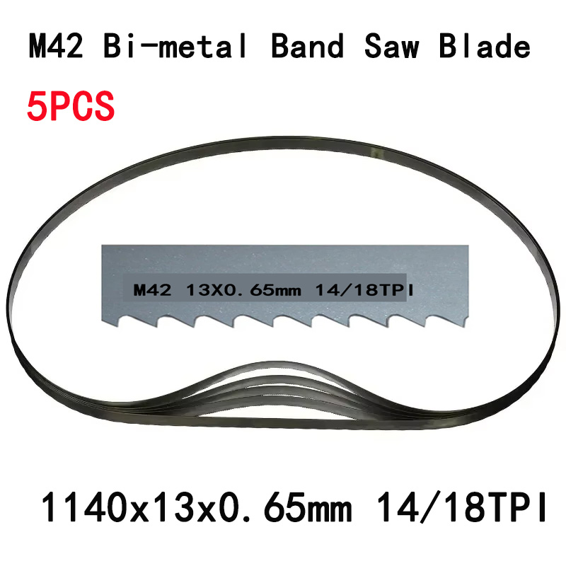 Band Saw Blade - ใบเลื่อยสายพานแบบพกพา 5 ชิ้น 1140 ใบเลื่อยสายพาน M42