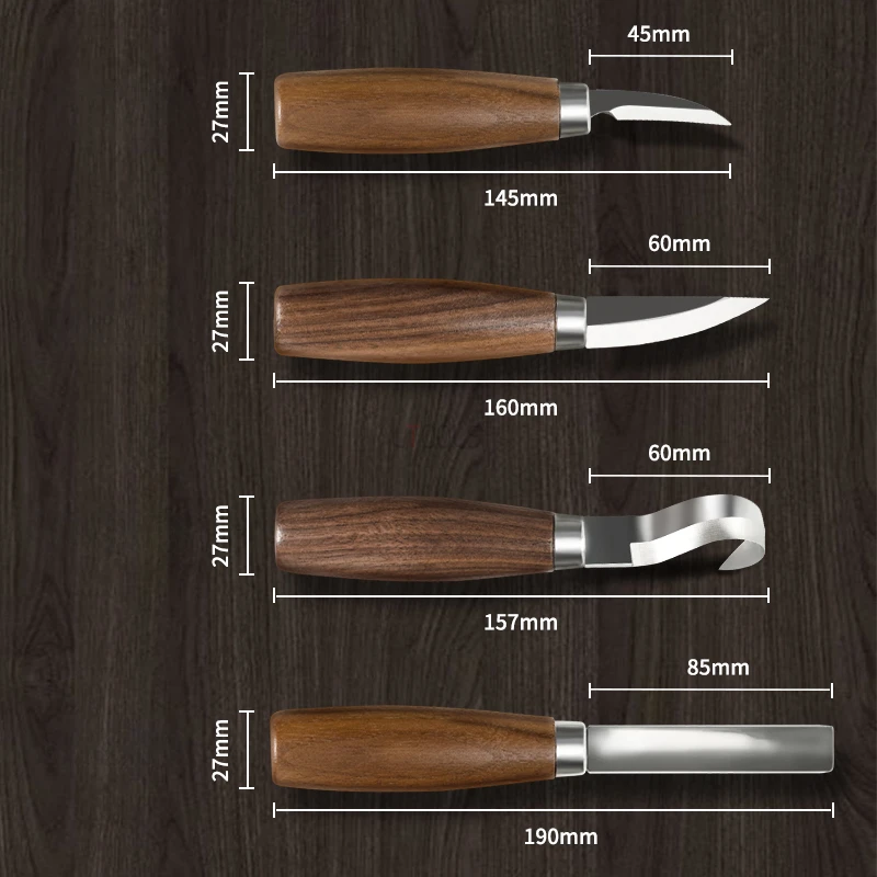 Woodworking Kits For Beginners - ชุดเครื่องมือแกะสลักไม้ ชุดเครื่องมือเหล็กอัลลอยด์ ชุดมีดแกะสลักมือ ชุดตะไบ ชุดช้อนแกะสลัก สำหรับผู้เริ่มต้น