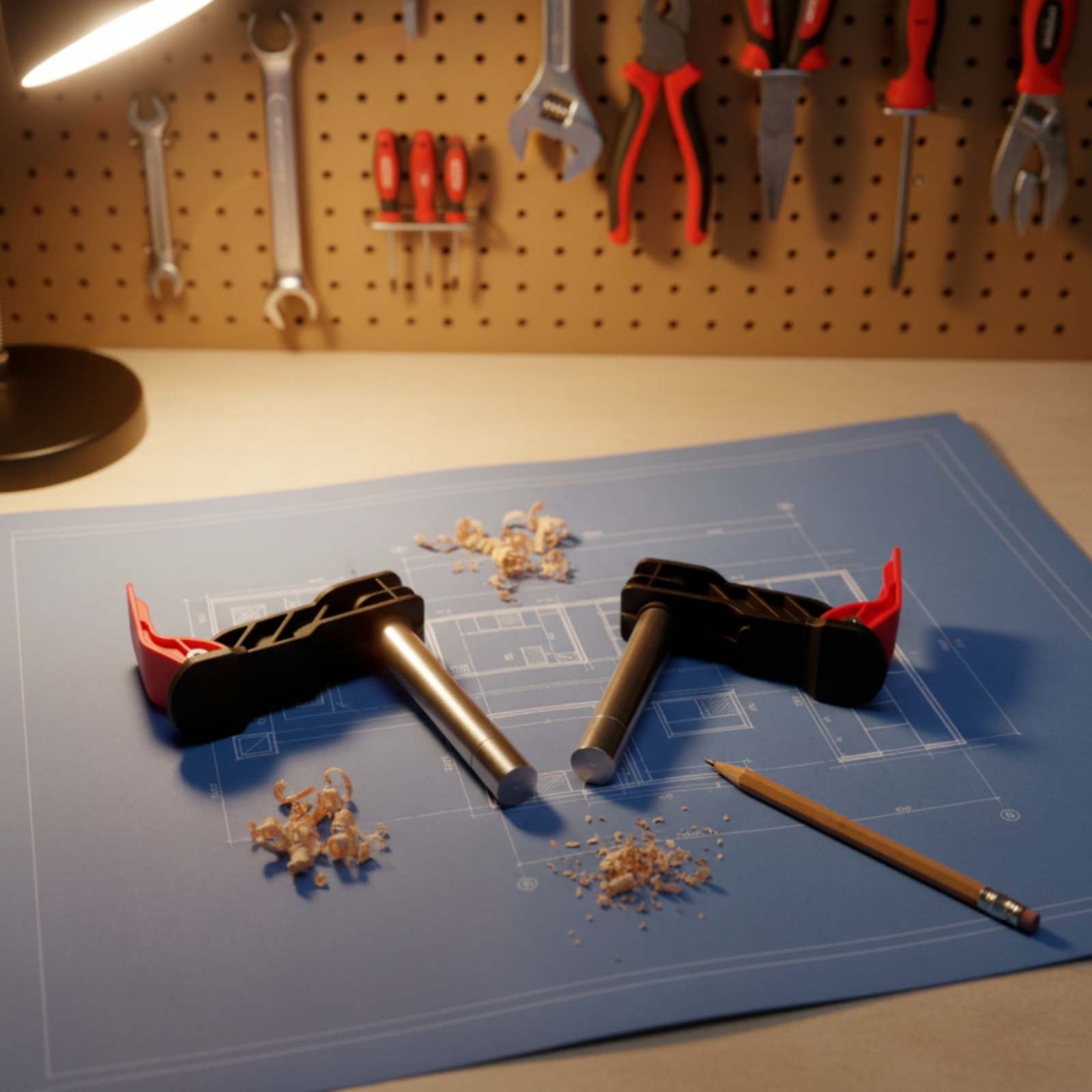 Woodworking Quick Clamps - แคลมป์ 2 ชิ้นพร้อมคันโยกแบบรวดเร็ว แคลมป์ยึดที่แข็งแรง ปรับได้ ใช้งานง่าย