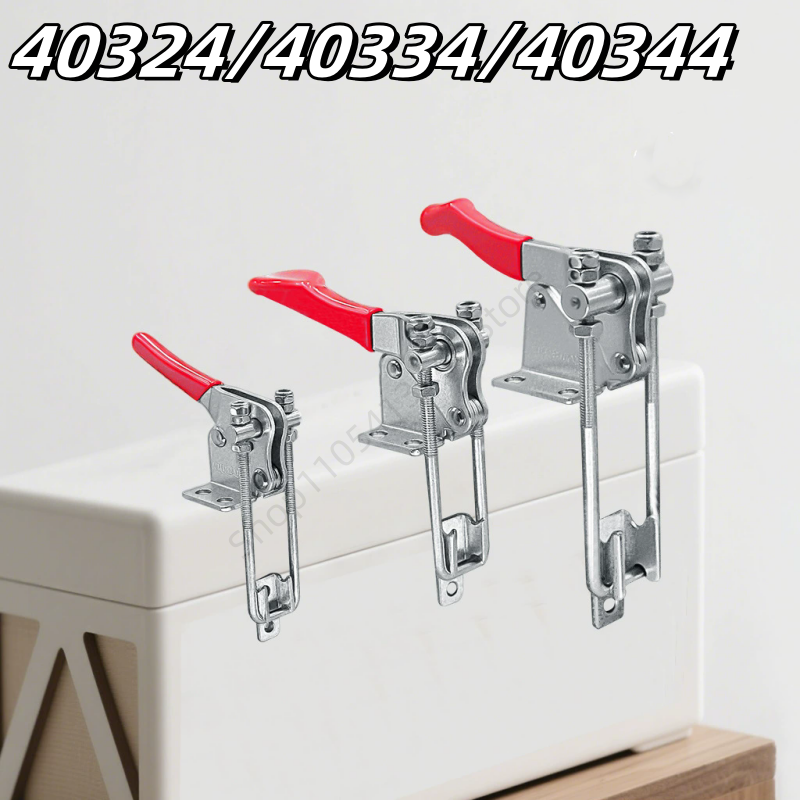 Woodworking Vise - 1 ชิ้น คลิปหนีบแบบปลดเร็ว 90 ° ตัวล็อคเหล็กชุบสังกะสีแบบปรับได้