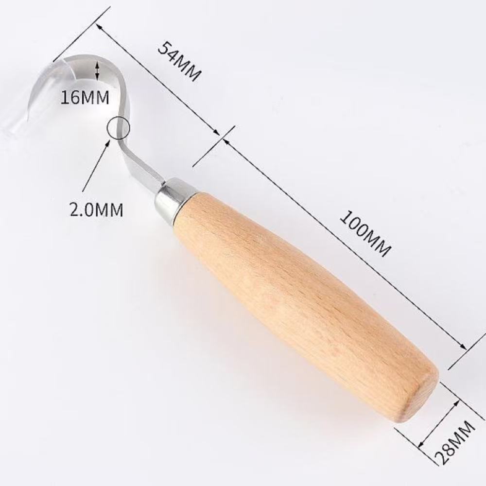 Woodworking Kits For Beginners - ชุดเครื่องมือแกะสลักไม้ด้ามบีชตามหลักสรีรศาสตร์ ชุดมีดสแตนเลส ชุดแกะสลักช้อนส้อม สำหรับผู้เริ่มต้นถึงมืออาชีพ
