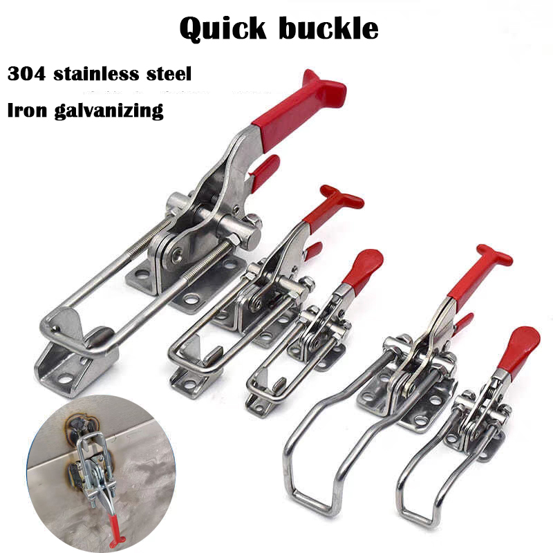 Woodworking Quick Clamps - กลอนประตูแบบกดเร็ว 304 สแตนเลสสตีล พร้อมตัวล็อคแบบปรับได้