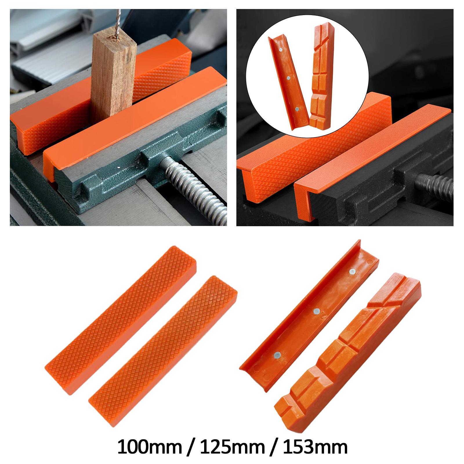 Woodworking Vise - แผ่นรองปากจับแม่เหล็ก 2 ชิ้น ป้องกันปากจับอเนกประสงค์ สำหรับปากจับโลหะ ปากจับพลาสติก