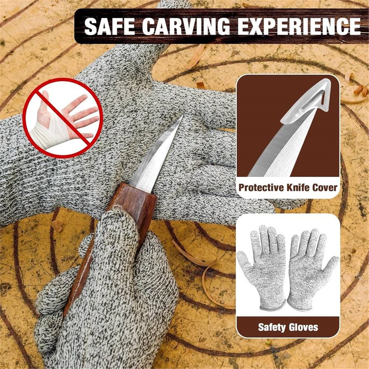 Woodworking Kits For Beginners - A1598P ~ชุดเครื่องมืองานไม้ 23 ชิ้น ชุดแกะสลักไม้สำหรับผู้รักงาน DIY