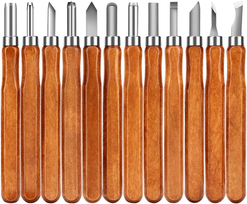 Woodworking Kits For Beginners - FEITA Professional งานไม้ไม้แกะสลักมีด Sculpting มีดชุดสําหรับผู้เริ่มต้นและอาชีพ DIY