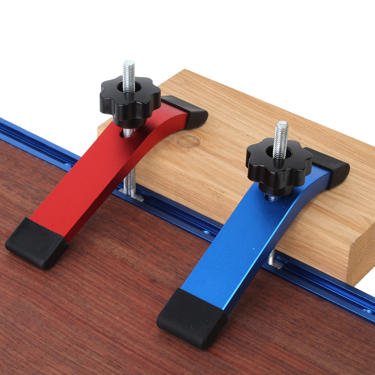 Woodworking Quick Clamps - Quick Acting T-Track ค้างไว้ CLAMP T