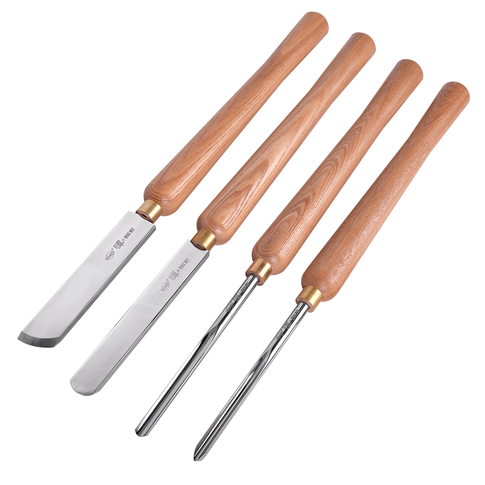 Skew Chisel Wood - ชุดเครื่องมือกลึงไม้เหล็กกล้าความเร็วสูง ประกอบด้วยดอกกัดทรงกลม ดอกกัดทรงกระบอก ดอกกัดทรงโดม สำหรับช่างฝีมือ