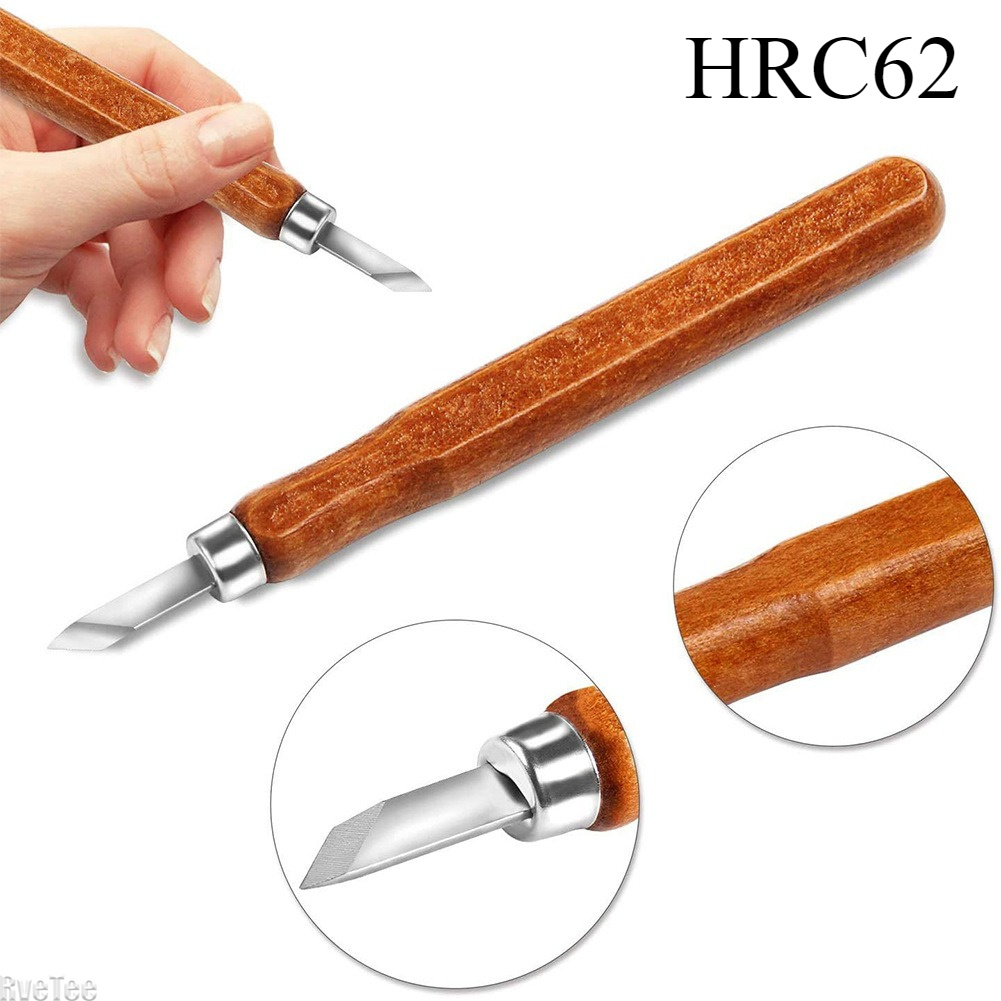Woodworking Art - ชุดเครื่องมือแกะสลักไม้ SK2 12 ชิ้น พร้อมกระเป๋า หินลับคม