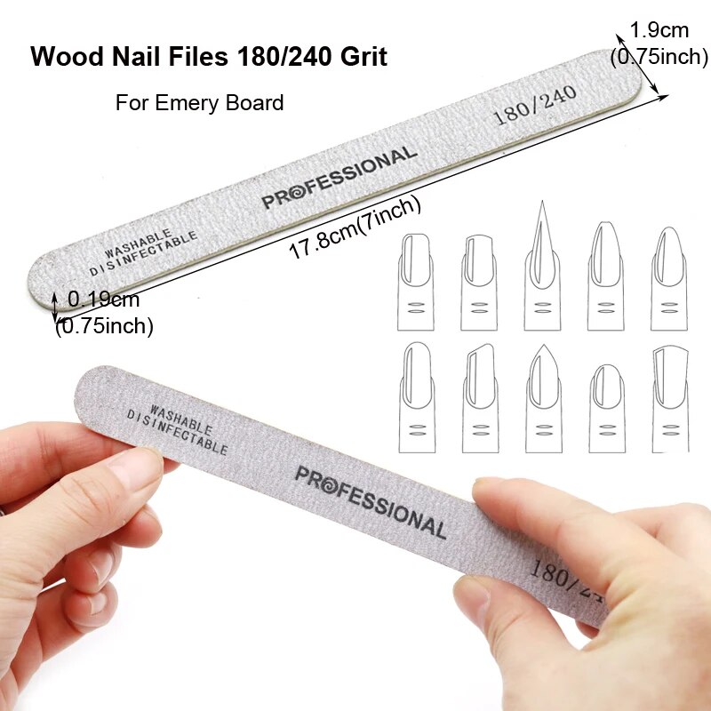 ตะไบเล็บไม้100ชิ้นตะไบขัดเล็บแ - Woodworking File บทวิจารณ์และราคา