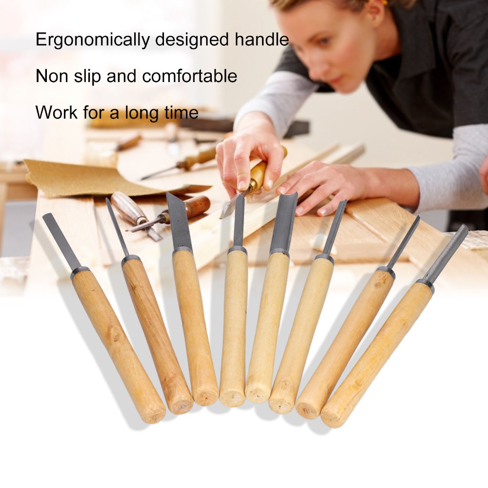 ชุดสิ่วเหล็ก HSS 8 ชิ้น สำหรับ - Skew Chisel Wood บทวิจารณ์และราคา