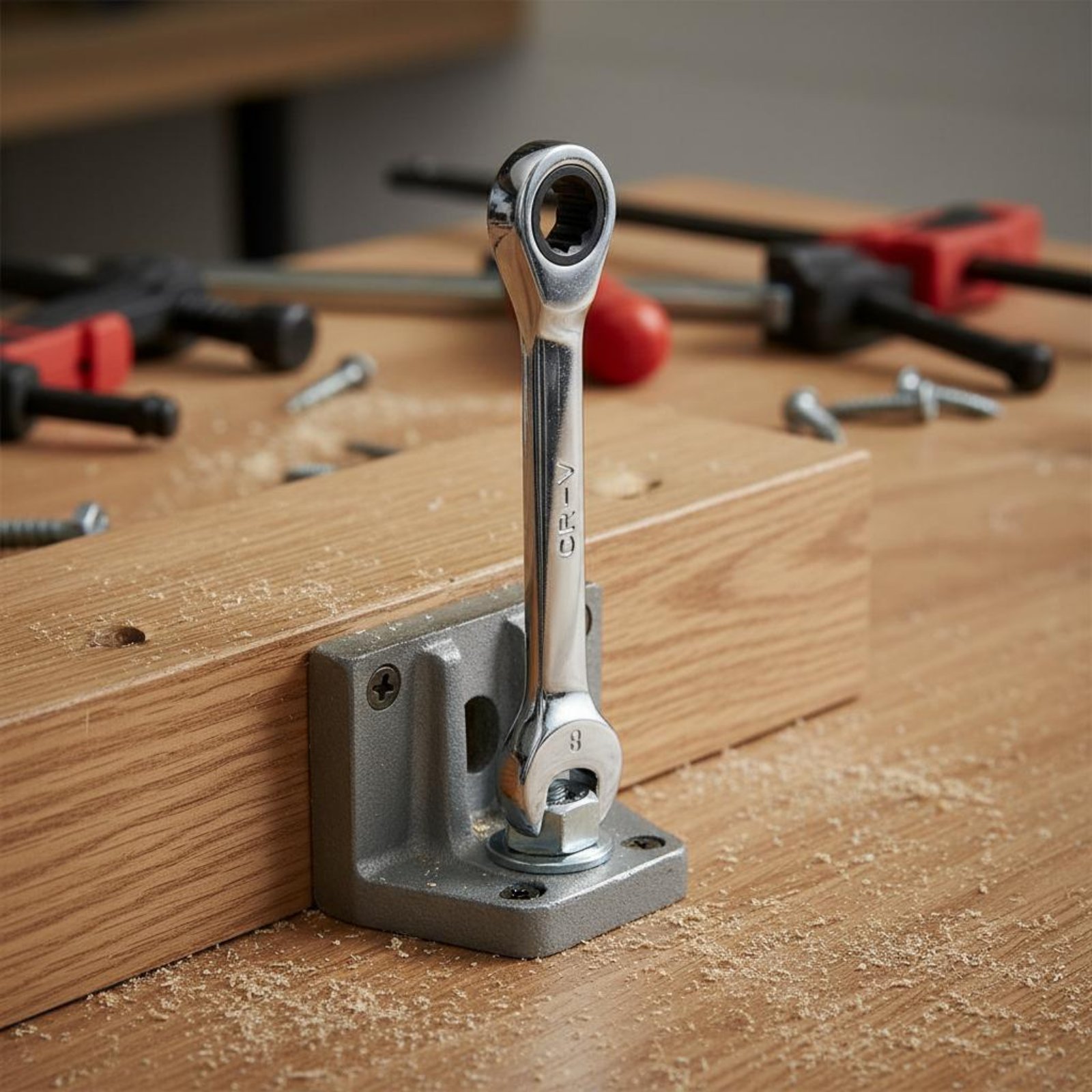 ตัวล็อคโต๊ะทำงานแบบมีก้านยึด   - Woodworking Vise บทวิจารณ์และราคา