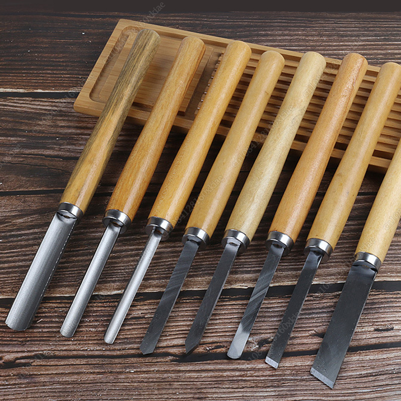 ชุดเครื่องมือแกะสลักไม้ 8 ชิ้น - Skew Chisel Wood บทวิจารณ์และราคา