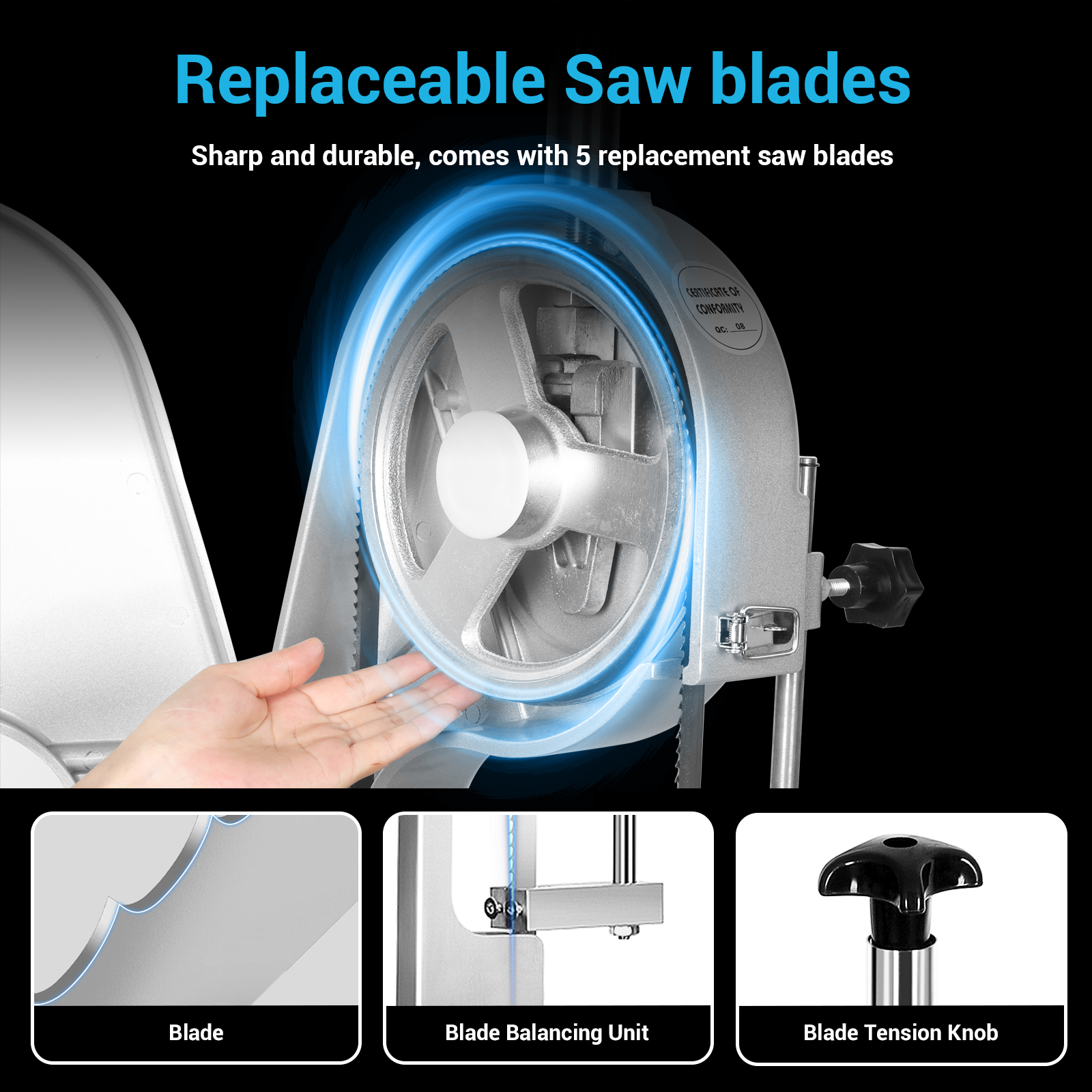 เครื่องเลื่อยกระดูกเนื้อไฟฟ้าเ - Band Saw Blade บทวิจารณ์และราคา