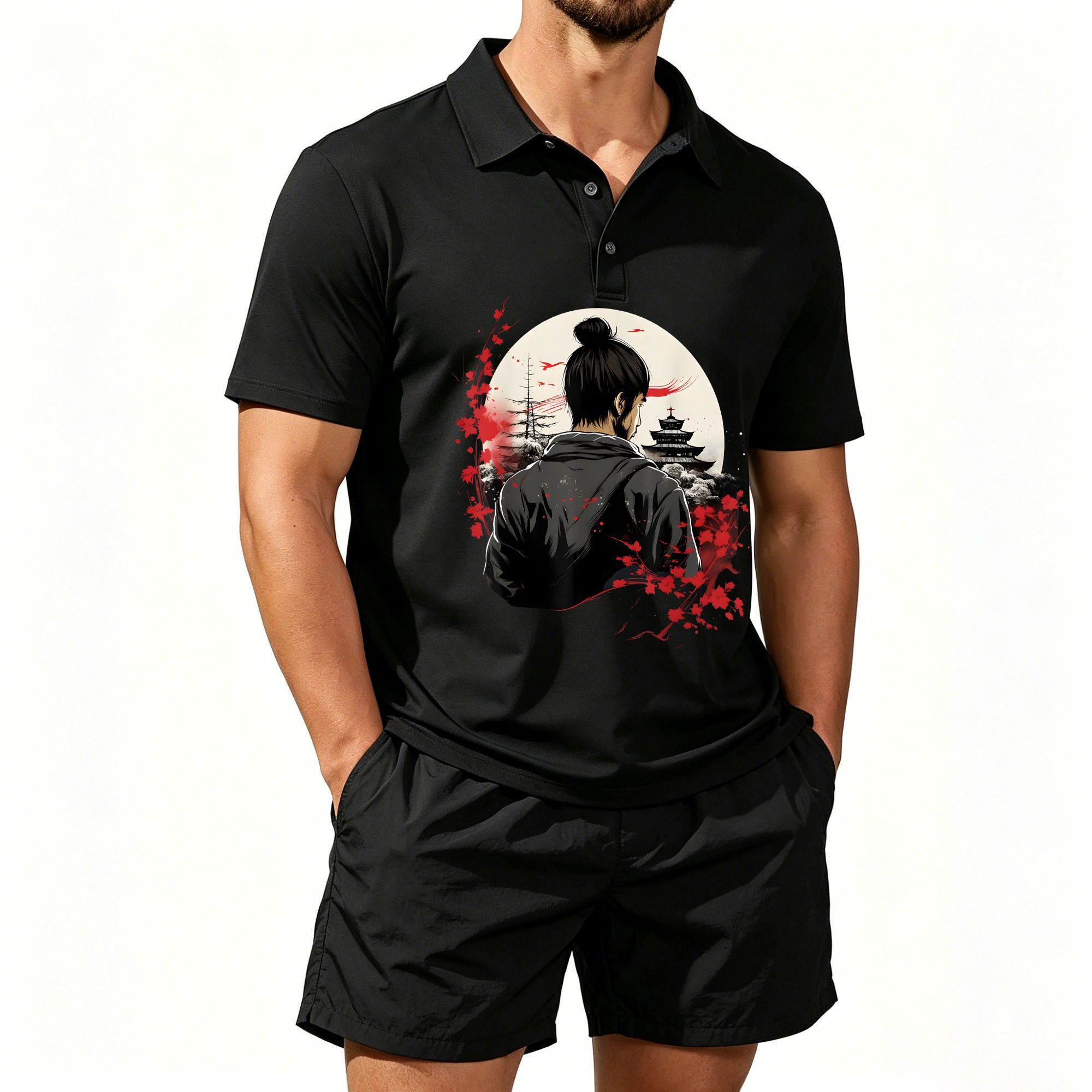 ชุดเสื้อโปโลและกางเกงชายหาดสำห - Woodworking Art บทวิจารณ์และราคา