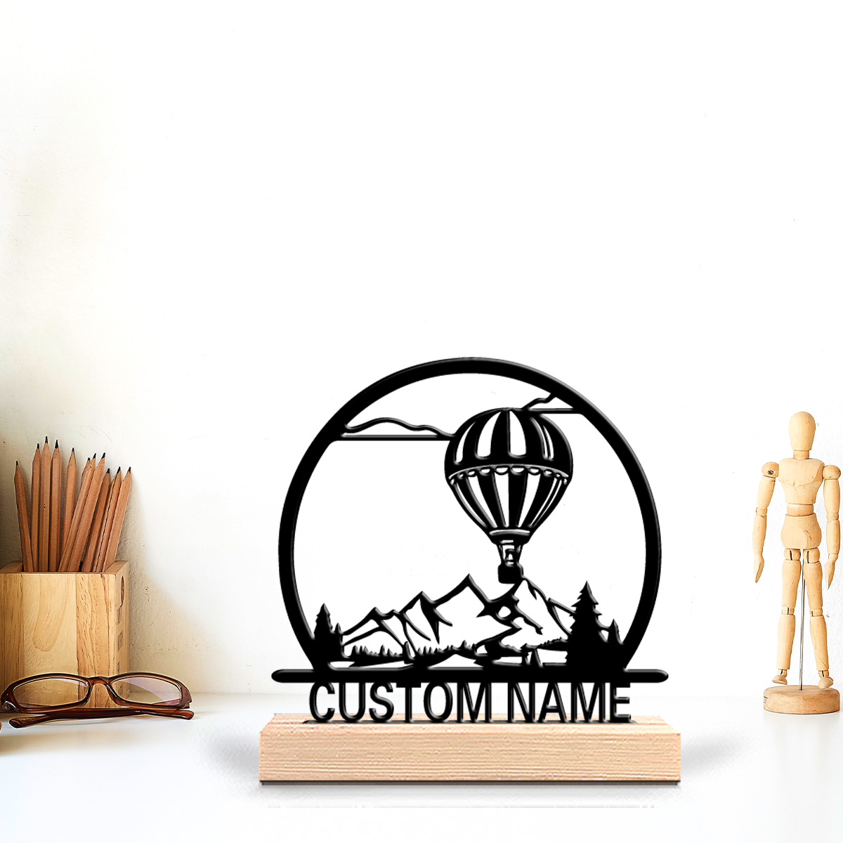 บอลลูนลมร้อน 1 ชิ้น ป้ายชื่อสั - Woodworking Art บทวิจารณ์และราคา