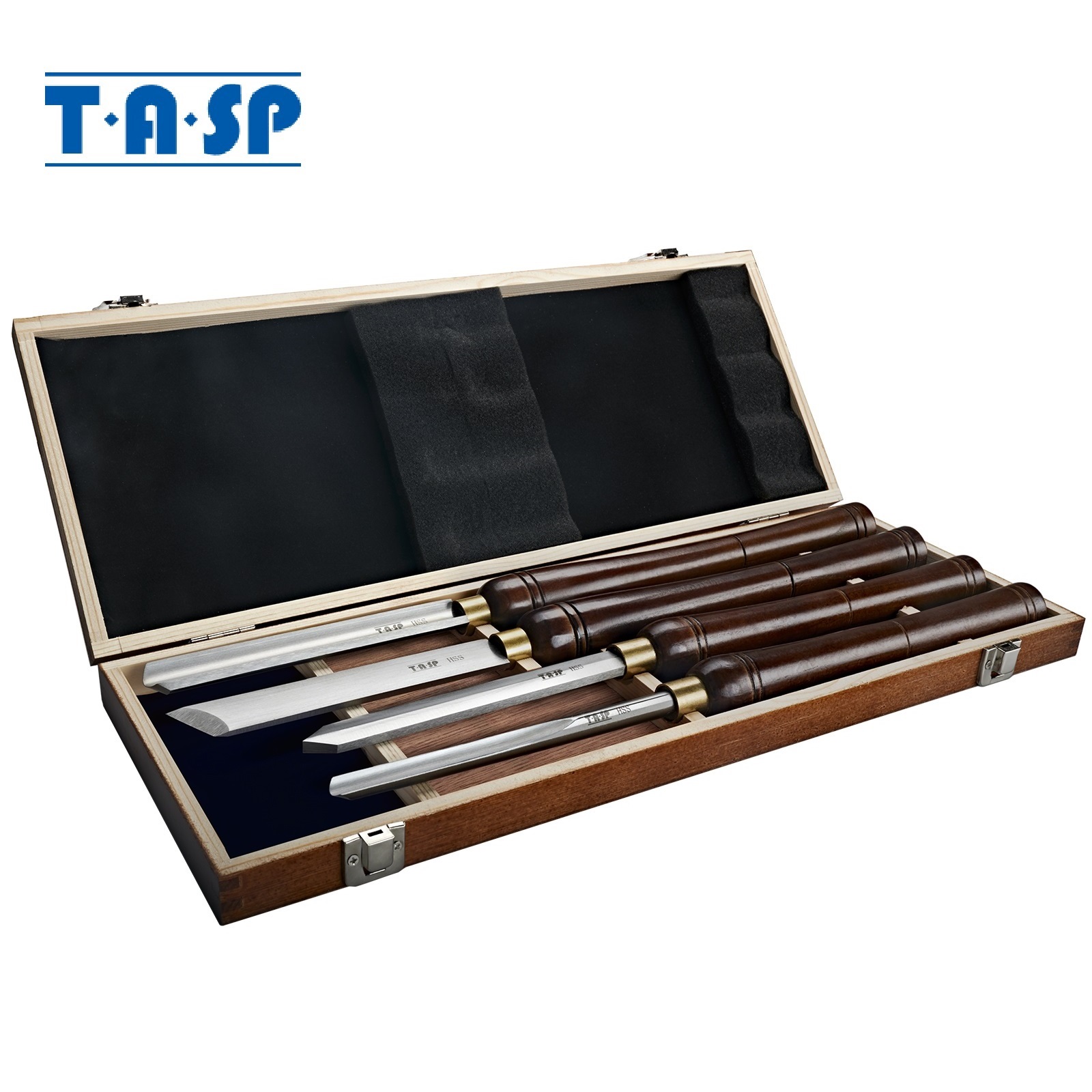 ชุดสิ่วกลึงไม้ HSS 4 ชิ้น TASP - Skew Chisel Wood บทวิจารณ์และราคา