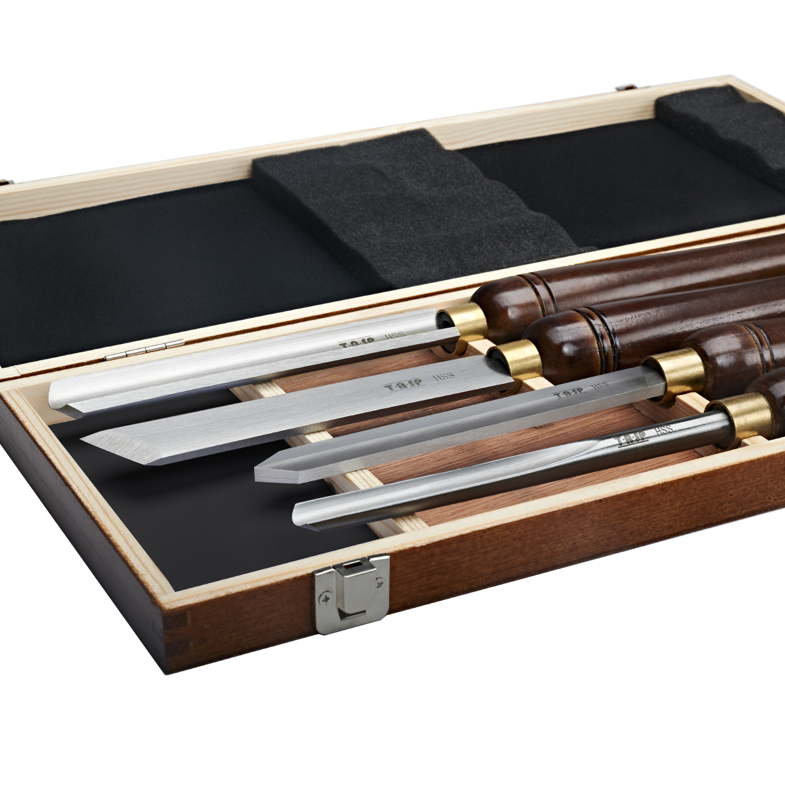 ชุดสิ่วกลึงไม้ HSS 4 ชิ้น TASP - Skew Chisel Wood บทวิจารณ์และราคา