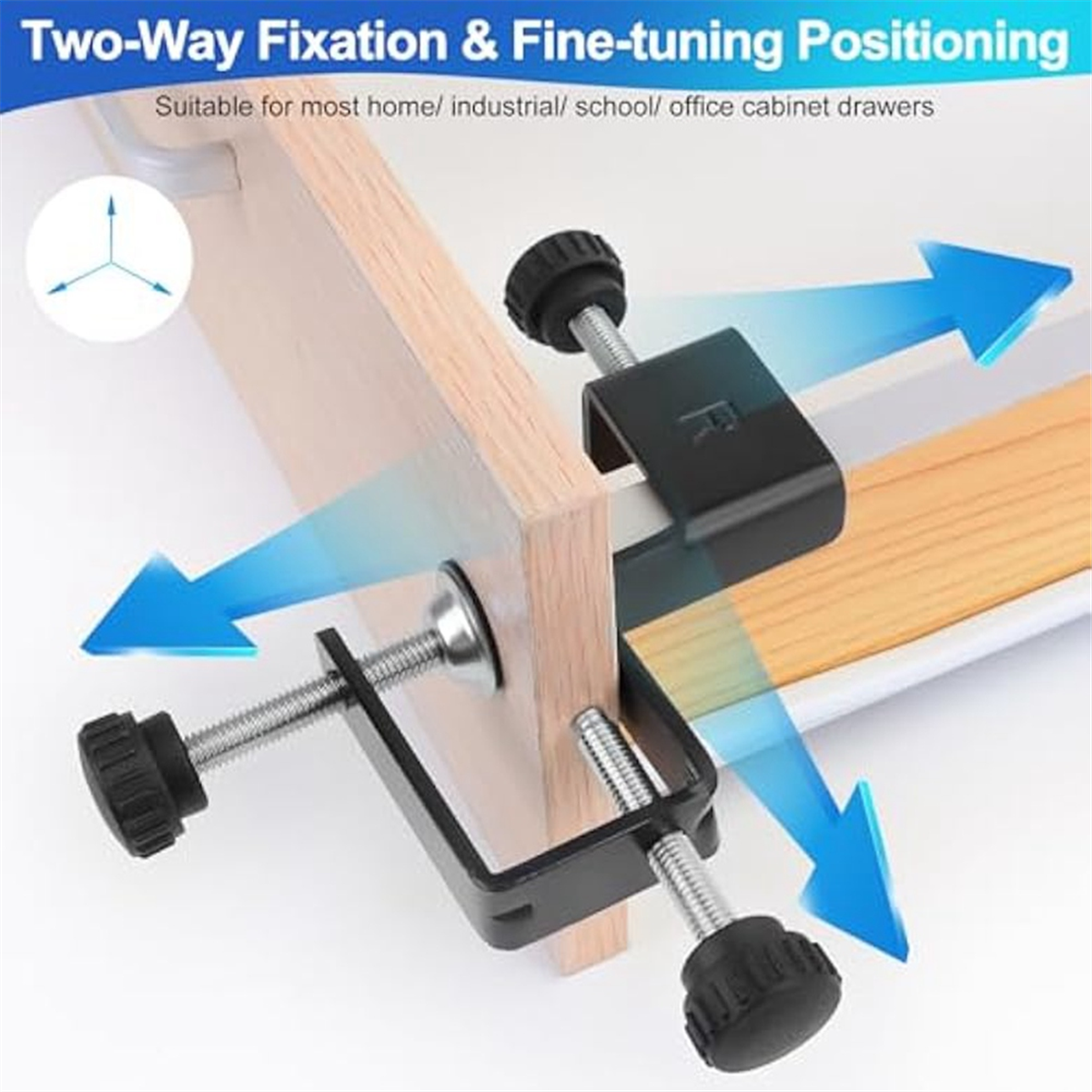 A002 2 ชิ้นลิ้นชักด้านหน้าคลิป - Woodworking Hardware บทวิจารณ์และราคา