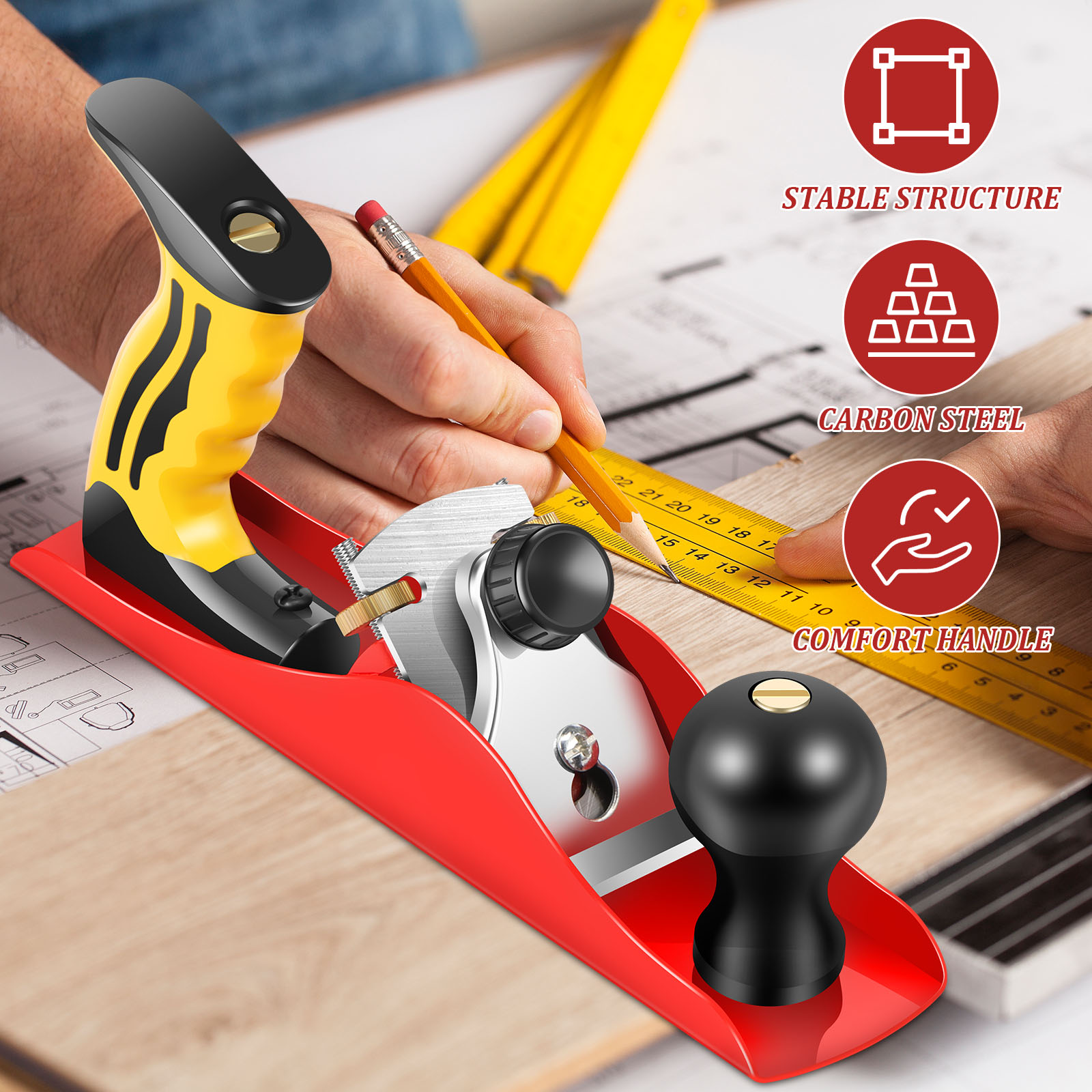 ชุดเครื่องไสไม้แบบมือถือ เครื่ - Woodworking Shop บทวิจารณ์และราคา