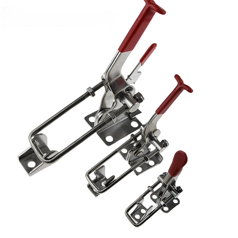 กลอนประตูแบบกดเร็ว 304 สแตนเลส - Woodworking Quick Clamps บทวิจารณ์และราคา