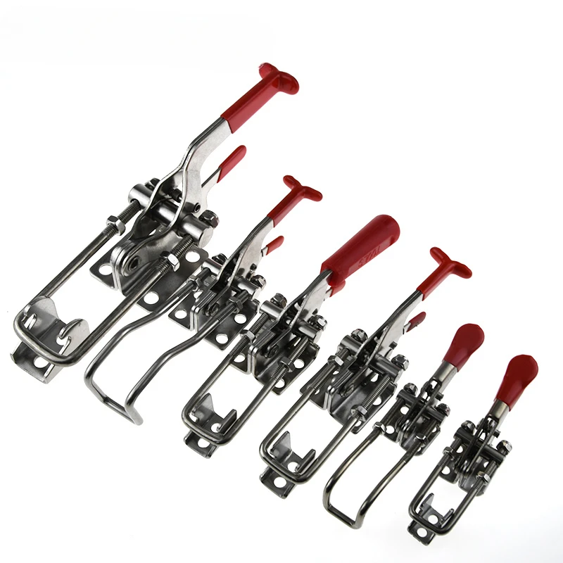 กลอนประตูแบบกดเร็ว 304 สแตนเลส - Woodworking Quick Clamps บทวิจารณ์และราคา