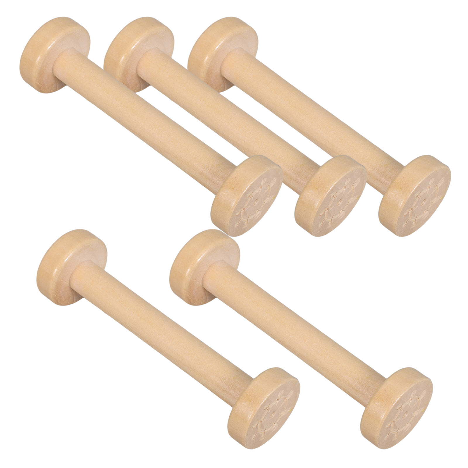 แกนม้วนไม้ 5 ชิ้น แบบธรรมชาติ  - Woodworking Art บทวิจารณ์และราคา