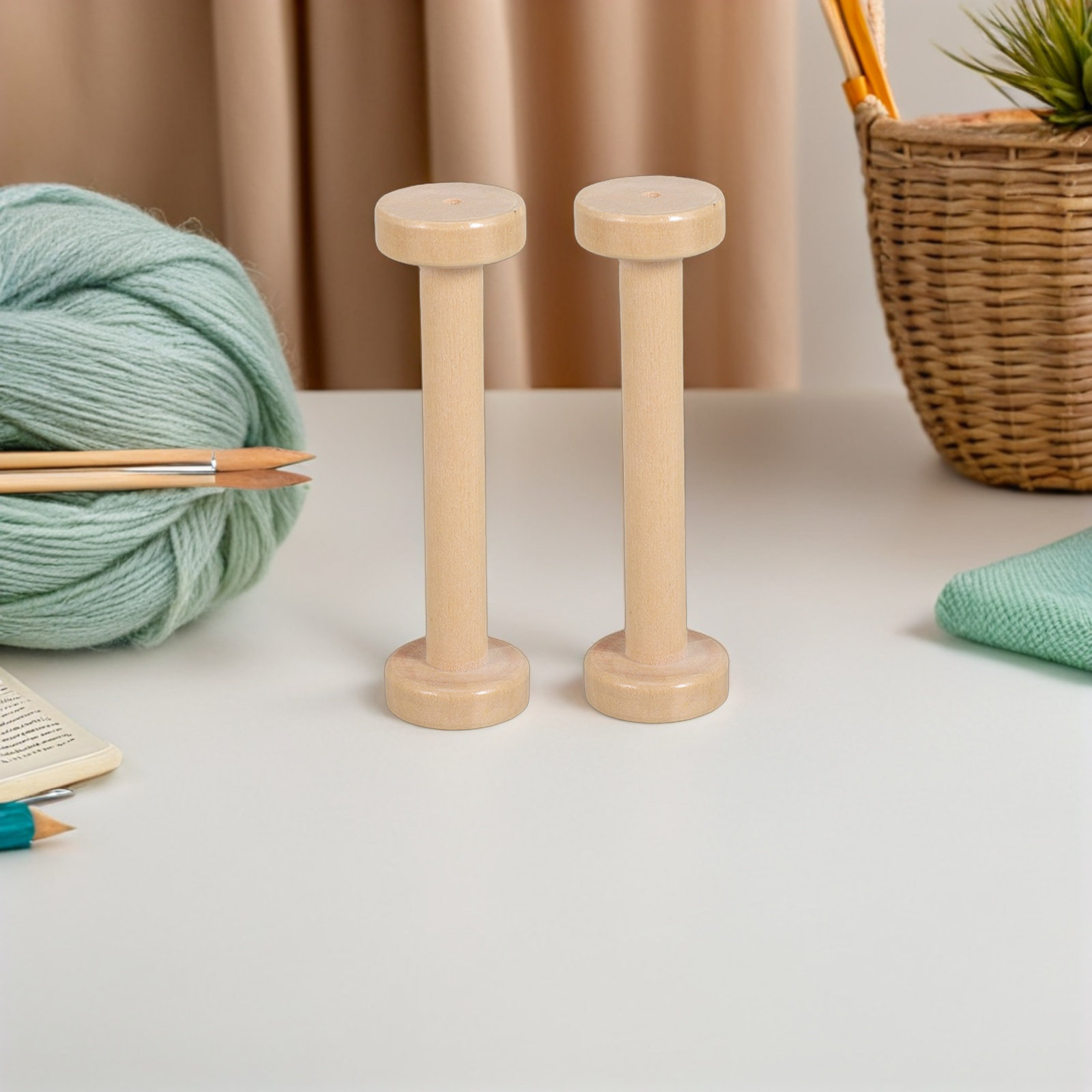 แกนม้วนไม้ 5 ชิ้น แบบธรรมชาติ  - Woodworking Art บทวิจารณ์และราคา