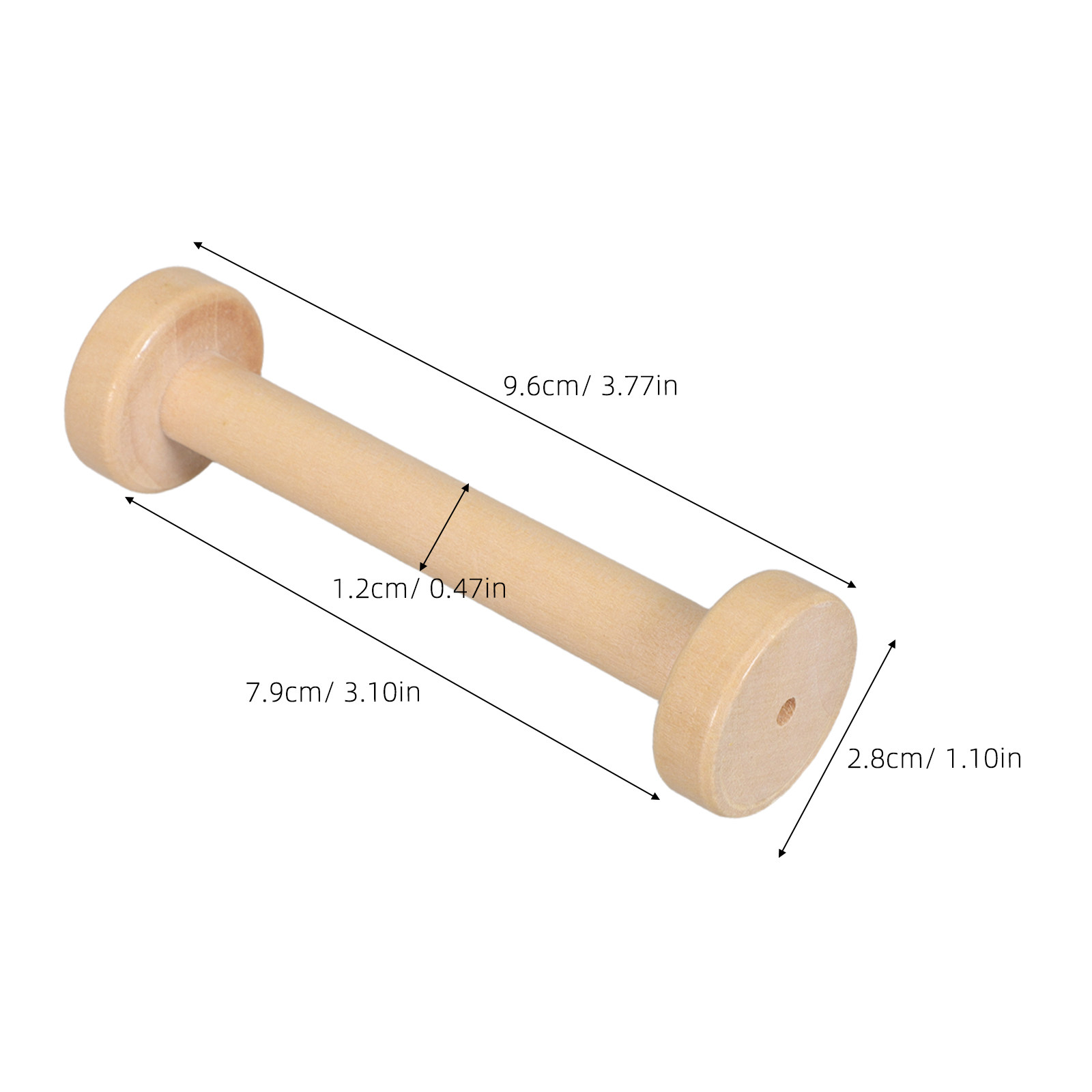 แกนม้วนไม้ 5 ชิ้น แบบธรรมชาติ  - Woodworking Art บทวิจารณ์และราคา