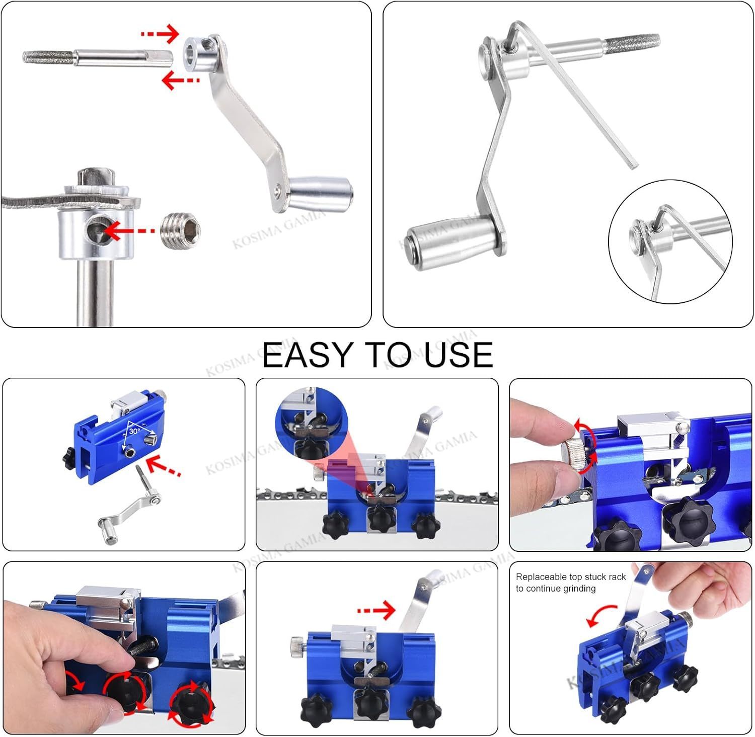 เครื่องลับคมใบเลื่อยโซ่แบบพกพา - Woodworking Shop บทวิจารณ์และราคา
