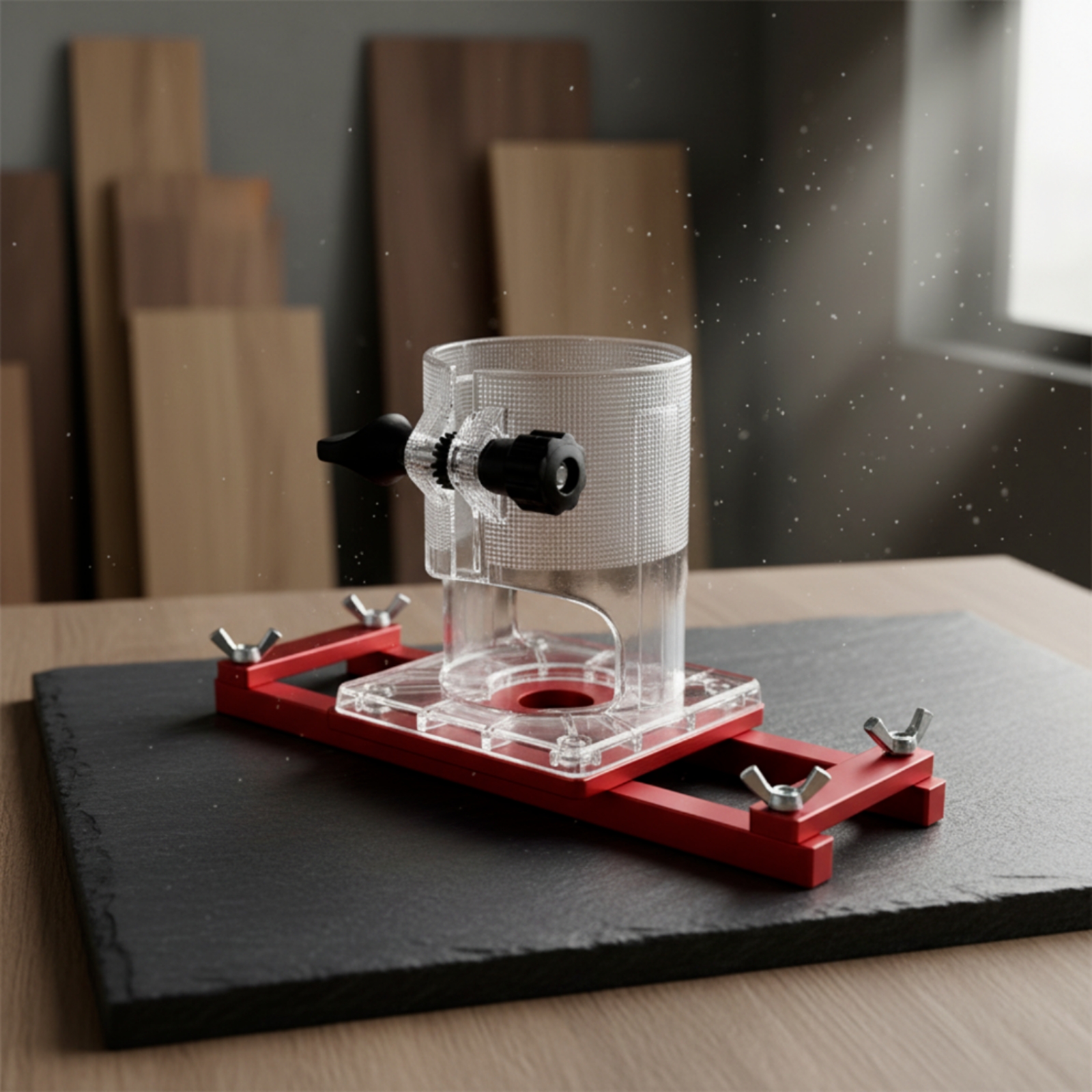 ตัวนำร่องเราเตอร์แบบใสพร้อมตัว - Woodworking Hardware บทวิจารณ์และราคา