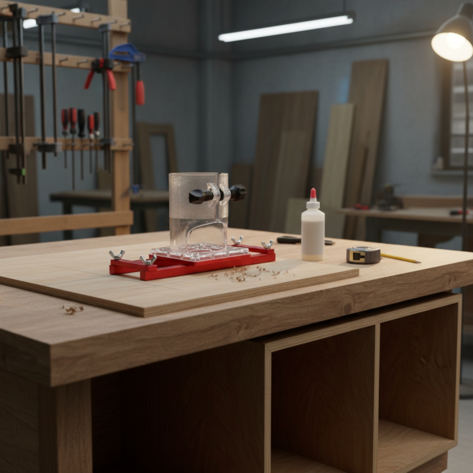 ตัวนำร่องเราเตอร์แบบใสพร้อมตัว - Woodworking Hardware บทวิจารณ์และราคา
