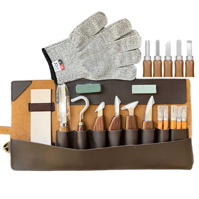 ชุดเครื่องมือแกะสลักไม้ ชุดมีด - Woodworking Kits For Beginners บทวิจารณ์และราคา