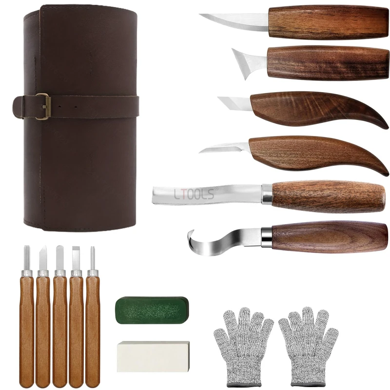 ชุดเครื่องมือแกะสลักไม้ ชุดมีด - Woodworking Kits For Beginners บทวิจารณ์และราคา