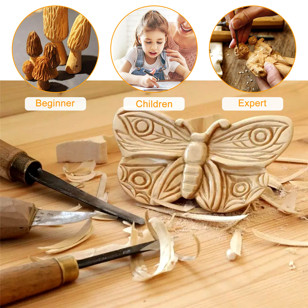 ABKM 6 ชิ้น Basswood แกะสลักบล - Woodworking Kits For Beginners บทวิจารณ์และราคา