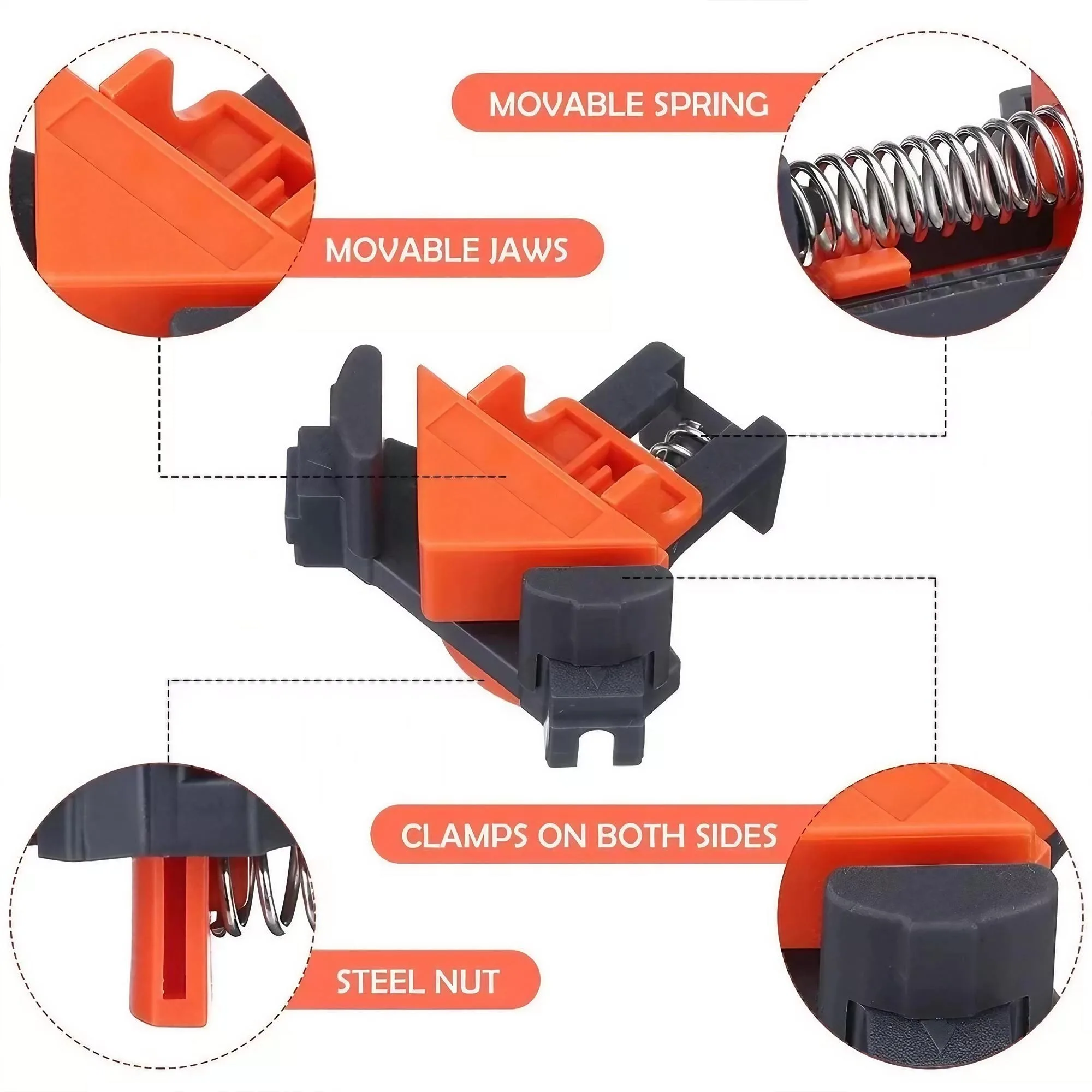 ตัวหนีบมุมฉาก 90 องศา พรีเมียม - Woodworking Hardware บทวิจารณ์และราคา