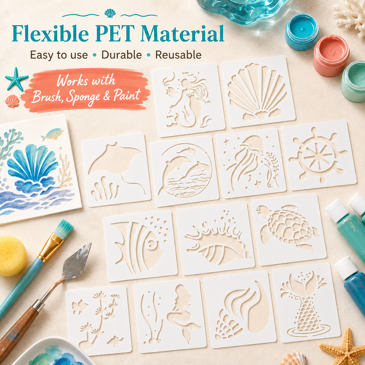 16 ชิ้น 3.9x3.9 นิ้ว ลายฉลุสัต - Woodworking Art บทวิจารณ์และราคา