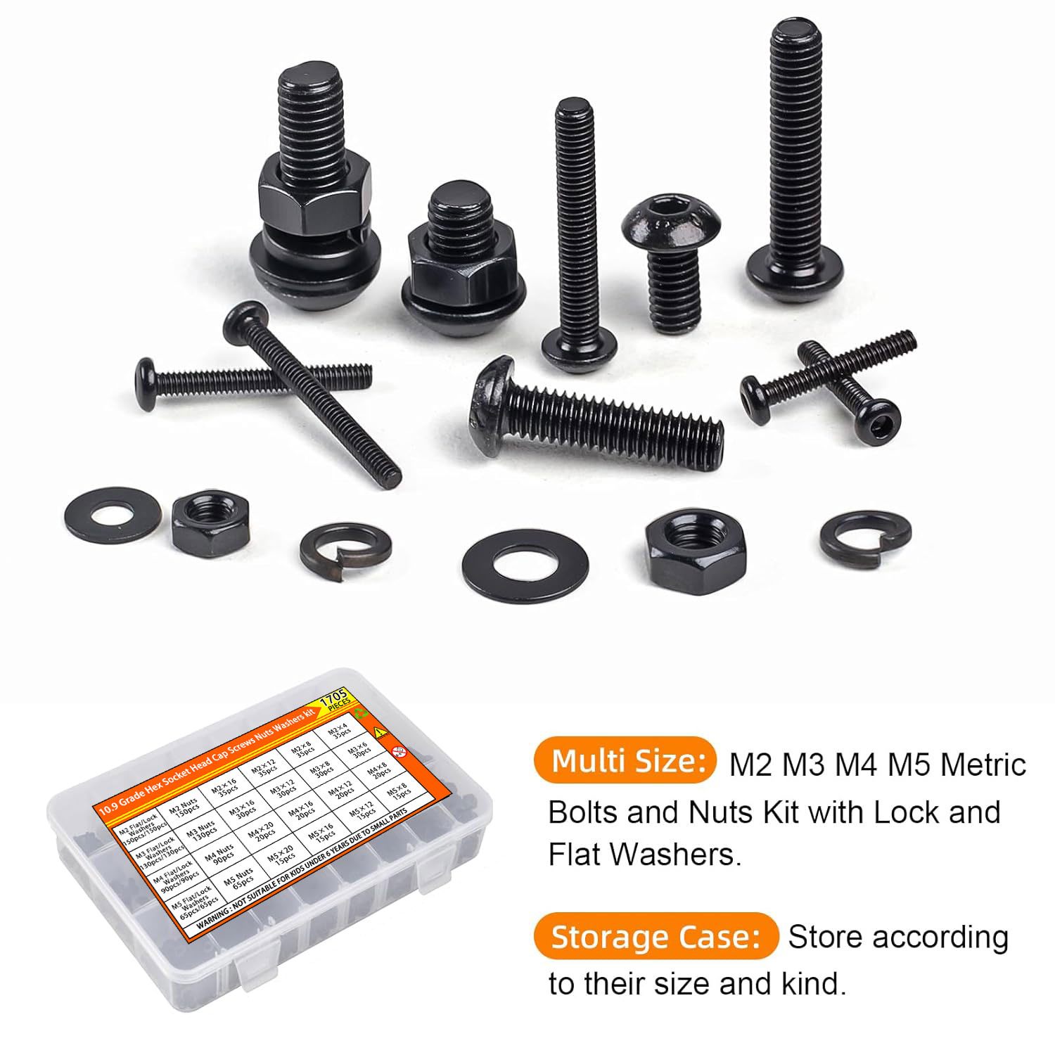 ชุดสกรูหัวหกเหลี่ยม 1705 ชิ้น  - Woodworking Shop บทวิจารณ์และราคา