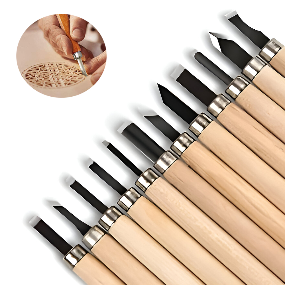 ชุดสิ่วแกะสลักไม้แบบมืออาชีพ 1 - Woodworking Kits For Beginners บทวิจารณ์และราคา