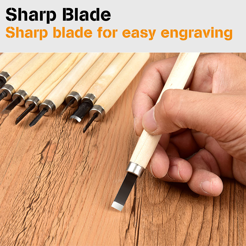 ชุดสิ่วแกะสลักไม้แบบมืออาชีพ 1 - Woodworking Kits For Beginners บทวิจารณ์และราคา