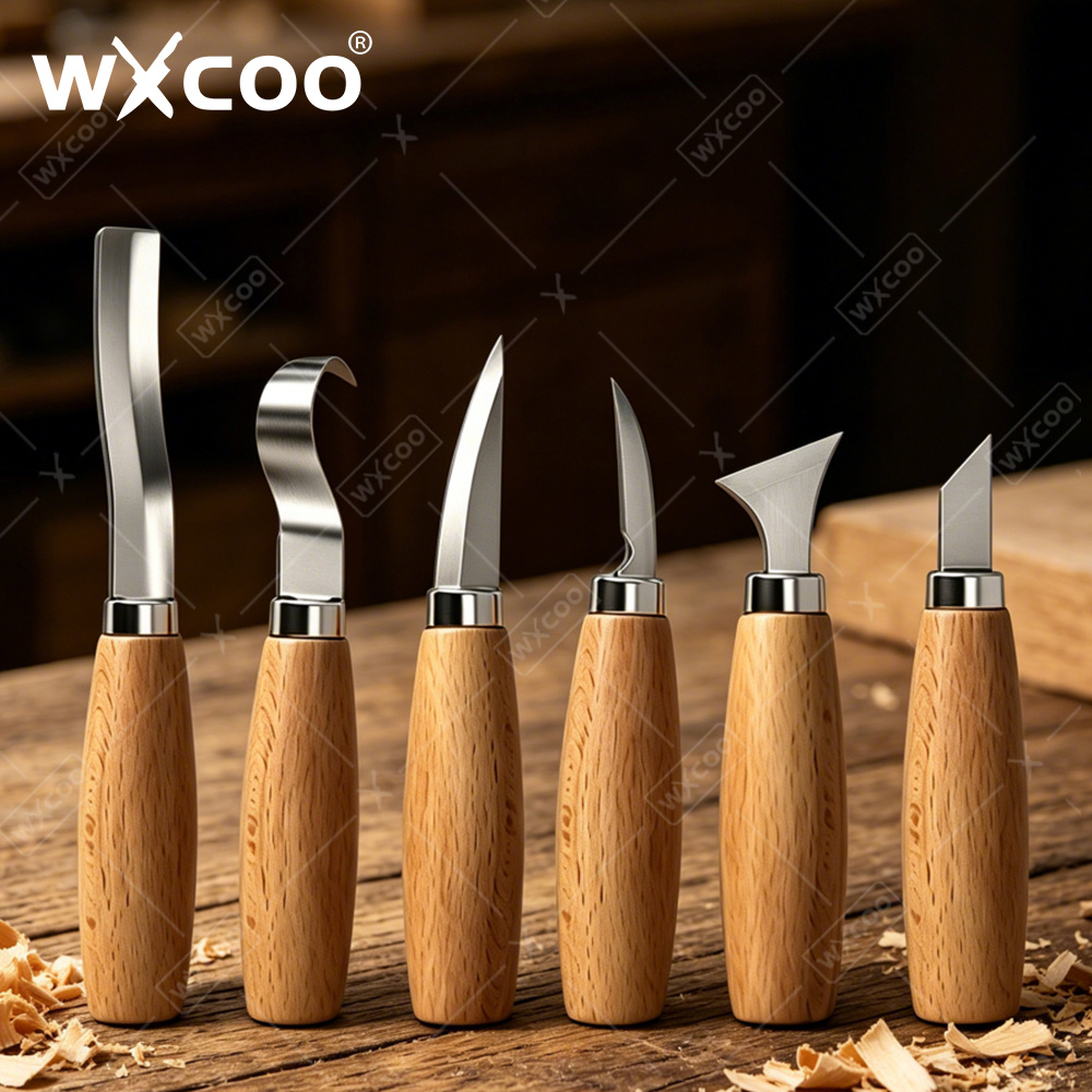 มีดแกะสลักไม้ WXCOO แบบโค้งมน  - Woodworking Hardware บทวิจารณ์และราคา
