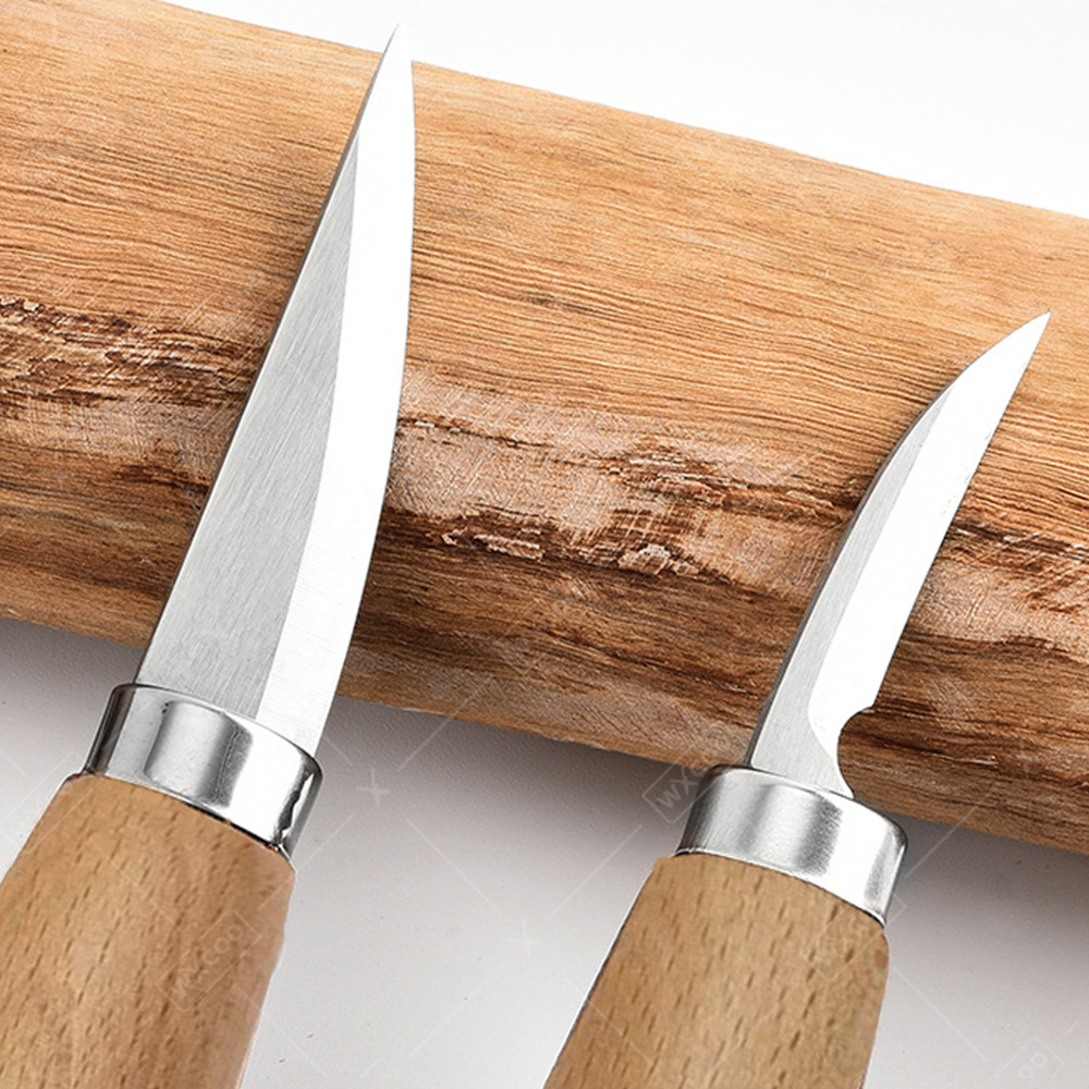 มีดแกะสลักไม้ WXCOO แบบโค้งมน  - Woodworking Hardware บทวิจารณ์และราคา