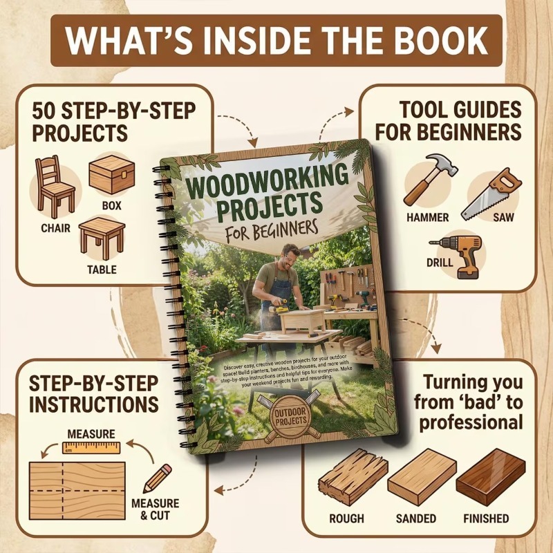 แผนงานงานไม้สำหรับผู้เริ่มต้น  - Woodworking Ideas For Beginners บทวิจารณ์และราคา