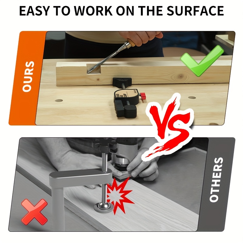 ชุดคลิปล็อค Workbench Dog Hole - Woodworking Vise บทวิจารณ์และราคา