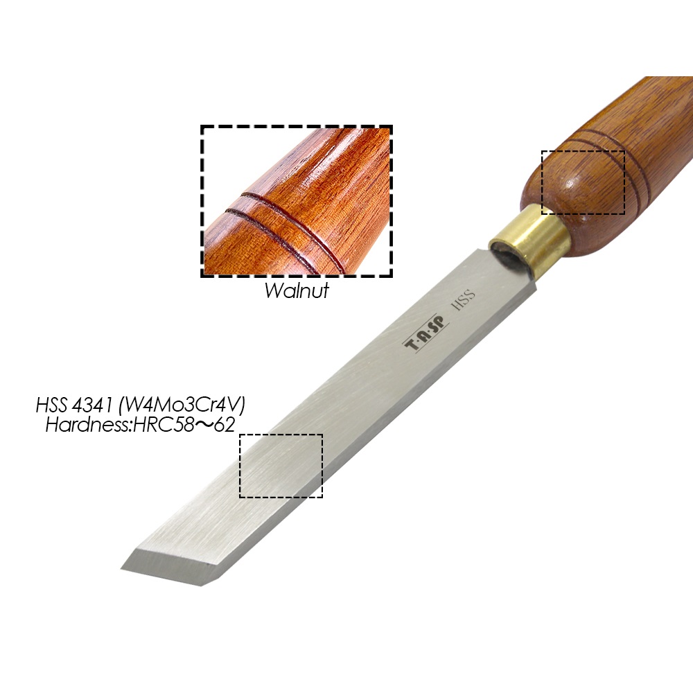 สิ่วเฉือนไม้ TASP HSS พร้อมด้า - Skew Chisel Wood บทวิจารณ์และราคา