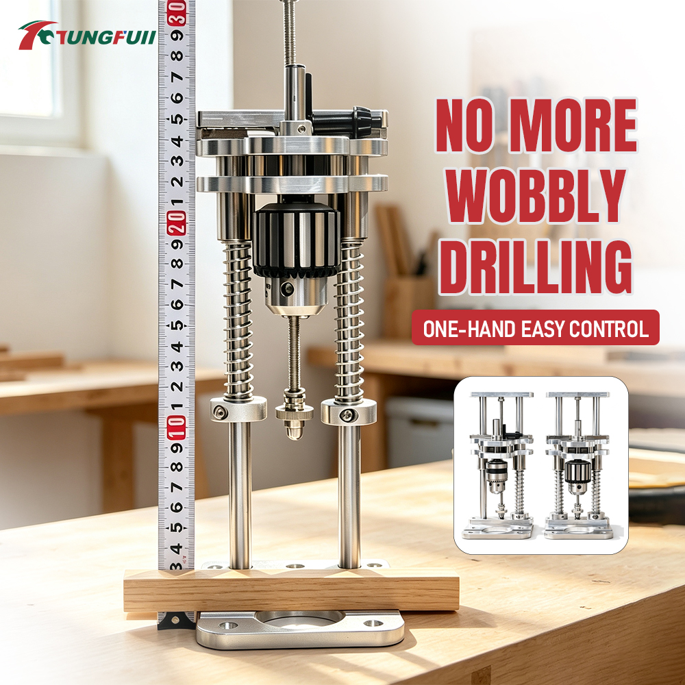 แท่นเจาะอะลูมิเนียมแนวตั้ง Tun - Woodworking Vise บทวิจารณ์และราคา