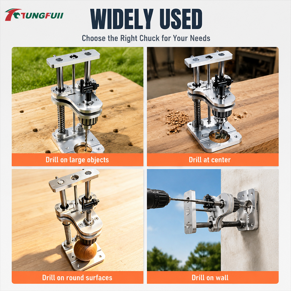 แท่นเจาะอะลูมิเนียมแนวตั้ง Tun - Woodworking Vise บทวิจารณ์และราคา